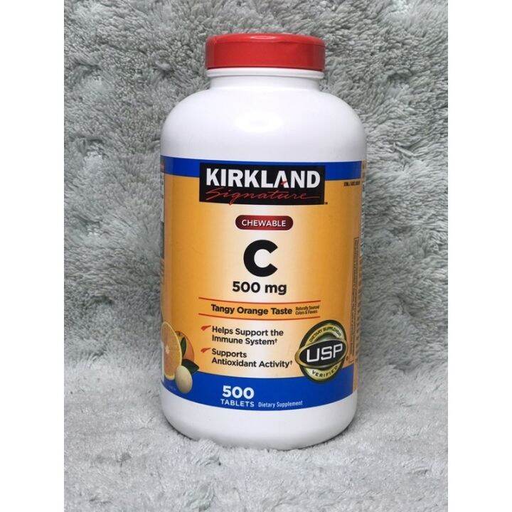 KIRKLAND SIGNATURE VITAMIN C CHEWABLES 500mg 500 tablets( EXPIRATION