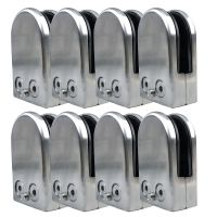 304 Stainless Steel Glass Clamp Holder For Window Balustrade Handrail Fish mouth clamp 65x43x26 /53x43x24/53x33x20mm