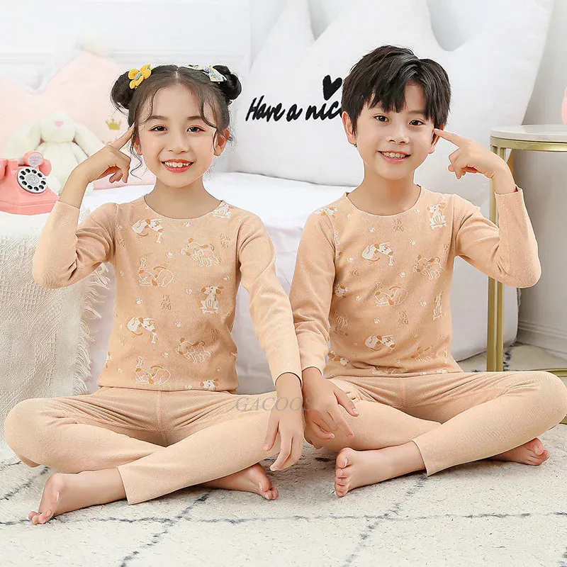 Autumn Baby Kids Thermal Underwear Children Clothing Sets Seamless