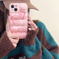 เคสโทรศัพท์มือถือสำหรับ Iphone14promax สีชมพูสำหรับสาวๆซิลิโคนเหลวสำหรับ Apple 13รุ่นใหม่12หญิง11