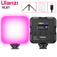 Ulanzi VL61 8W Mini RGB Video Light with Diffuser 3W 2500K-8500K Smartphone DSLR SLR Camera LED Video Light Muliticolor Vlog