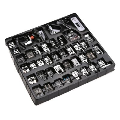 Yves 42PCS Domestic Sewing Machine Foot Feet Snap On For Brother Singer Set