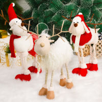 ซานตาคลอส Snowman Alpaca กวางตกแต่งคริสต์มาสสำหรับบ้านปีใหม่คริสต์มาสตุ๊กตาบ้านตัวเลขเครื่องประดับสุขสันต์วันคริสต์มาส