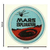 JPatch - (MARS EXPLORATION) การสำรวจ ดาวอังคาร องค์การนาซ่า (NASA) สำรวจอวกาศ โลก กาแล็กซี่ จักรวาล  ตัวรีดติดเสื้อ อาร์มรีด อาร์มปัก มีกาวในตัว การ์ตูนสุดน่ารัก งาน DIY Embroidered Iron/Sew on Patches