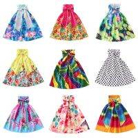 New Styles Girls Summer Floral Bow Dress Bohemian Beach Princess Dresses for Girl Clothing 2 6 8 12 Years With Necklace Gift  by Hs2023