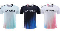 เสื้อยืดกีฬา YONEX แห้งเร็วเสื้อแบดมินตัน6511ระบายอากาศได้ดี2023ใหม่