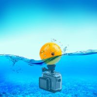 □✉ Action Camera Waterproof Floating Ball with Adatper for Gopro Hero 1110987 Sjcam SJ5000 SJ6/8 Pro Eken H9 C30 Clownfish Xiaomi