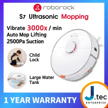 Roborock S7 Robot Vacuum Cleaner and Mop - 2500Pa Suction - White 