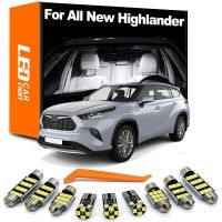 10ชิ้นหลอดไฟ LED ไฟเก๋งสำหรับโตโยต้า Highlander Kluger 2021 2022 2023 2025 2024