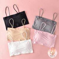 THUMBS UP สปอร์ตบรา สายเดี่ยวแบบเกาะอก สายเดียว ผ้านิ่มเด้ง สีหวาน sports bra