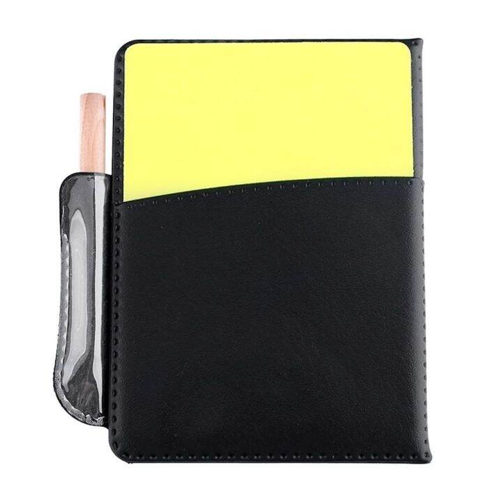 WHRTH Sports Football Notebooks Red Yellow Card Soccer Referee Wallet ...