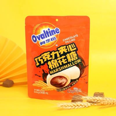 ⚪️ Ovaltine Marshmallow Chocolate Filling | มาร์ชเมลโลว์ โอวัลติน สอดไส้ช็อกโกแลต 40 กรัม