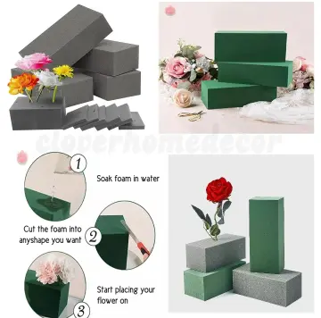 Foam 12 Pcs Dry &wet Flower Foam Round Florist Styrofoam Blocks