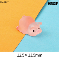 MARBIT MINI Piggy miniatures เครื่องประดับสวน DIY figurines รถแดชบอร์ดของเล่น