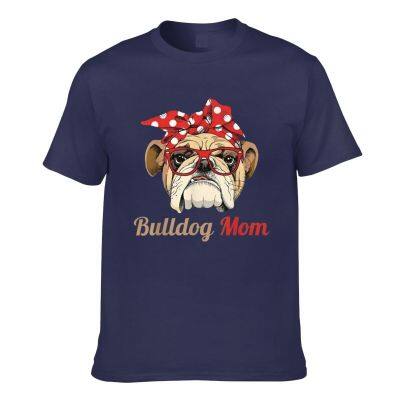 English Bulldog Mom Funny Gift Idea For Mommy For Youth Middle-Age The Old Mens Short Sleeve T-Shirt