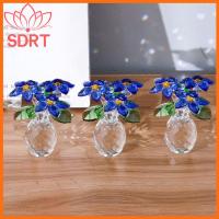 SDRT Forget-ME-ไม่ใช่ดอกไม้ ฟิกเกอร์ Forget Me Not Flowers สีฟ้าสีฟ้า คริสตัลคริสตัลคริสตัล เครื่องประดับดอกไม้คริสตัลสีฟ้า แฟชั่นที่ทันสมัย รูปปั้นตั้งโต๊ะดอกไม้คริสตัล บ้านในบ้าน