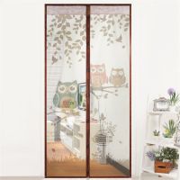 allbuy] 90*210cm Magnetic Mesh Screen Door Anti Mosquito Net Curtain