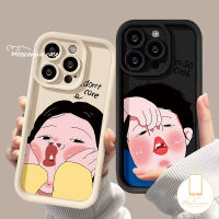 เคสนิ่มเป็นคู่สุดสร้างสรรค์ตัวการ์ตูนตลกสำหรับเด็กชายเด็กหญิงเคสโทรศัพท์ตานางฟ้าสำหรับ Redmi 9C NFC 9T 10C 9 A1 10A 9A A2 Redmi Note 9 12 10S 8 11 10 Pro Max POCO M3แฟชั่นสีดำสีขาว