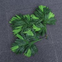 hotx【DT】 Pcs Artificial Trees Stems Plastic Décor Faux Leaves Fake Decorations