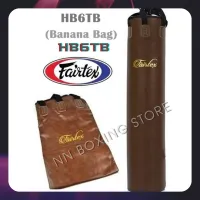 Fairtex Heavy Bag HB6TB  Banana Throwback  project 6 Feets brown for Training Muay Thai MMA K1 (Un-filled) กระสอบทราย แฟร์แท็กซ์ ทรงกล้วย  6 ฟุต สีน้ำตาล (แบบไม่บรรจุ)