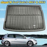 ผ้ายางปูท้ายรถด้านหลังปรับแต่งได้สำหรับ Volkswagen VW Golf 5 6 MK5 GTI กอล์ฟ R32 R Rait 2004-2014พรมปูพื้นถาดรองที่เก็บของ