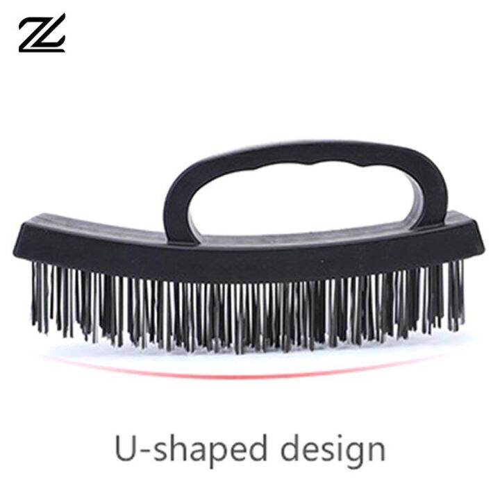 steel-wire-brush-industrial-derusting-polishing-remove-dirt-oil-stains-kitchen-fish-scale-planer-home-cleaning-tools-pp-handle