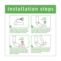 Gutter Extension Hinge, Downspout Extension Flip-Up Hinge, Easy Installation Any Size Rectangle or Square Downspout