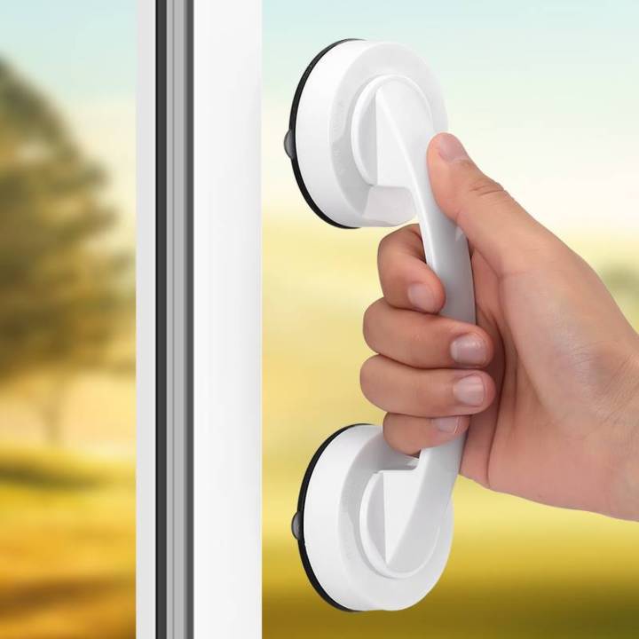 มือจับประตูกระจกมือจับขนาดเล็กแบบไม่เจาะรูติดหน้าต่างดูดแรงตู้เย็นห้องน้ำตู้เลื่อนมือจับประตู