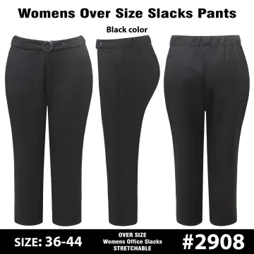 Women Plus Size (up to 3XL 42 waist) Plain Tokong Capri Pants With