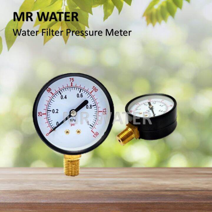 Water Filter Pressure Meter Gauge Metal Lazada