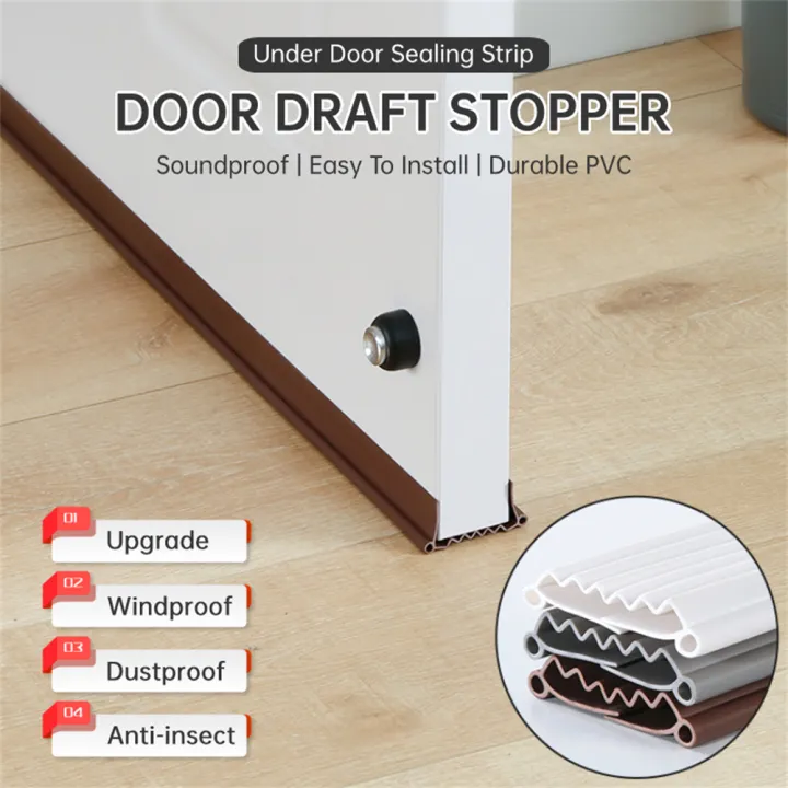 Door Seal Strip PVC Door Bottom Sealing Strip Door Draft Stopper for ...