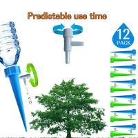 6/12PCS Automatic Drip Irrigation Tool Spikes Automatic Flower Plant Garden Watering Kit Adjustable Water Self-Watering Device Watering Systems  Garde