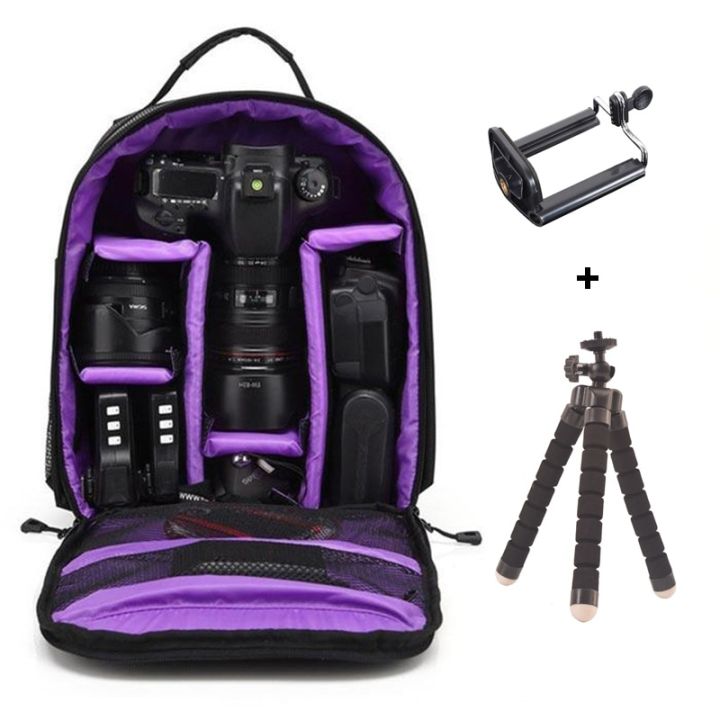กระเป๋าเป้สะพายหลังใส่กล้องสำหรับกล้องวิดีโอ-กระเป๋ากล้อง-dslr-กระเป๋าใส่ของถ่ายภาพกลางแจ้งกันน้ำสำหรับกล้อง-nikon-canon-dslr