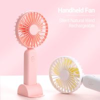 【Ready】Mini Fan Silent Natural Wind Rechargeable Fashion Mini Portable Handheld Fan Phone Rack For Classroom