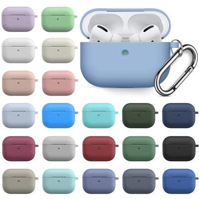 Silicone Cases For Apple AirPods Pro Cover Charging Box Protective Case For Airpods Pro Wireless Bluetooth Earphones Accessories Headphones Accessorie