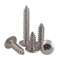 M6x12/16/20/25/30/35/40/45 80mm Length Stainless Steel Phillips Cross Big Flat head self tapping screws mushroom head PHIL bolts