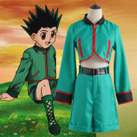 Anime Hunter X Hunter GON FREECSS คอสเพลย์เครื่องแต่งกายชุดสีเขียวชุดเต็มชุดฮาโลวีน Carnival Party ชุดเครื่องแต่งกาย Unisex