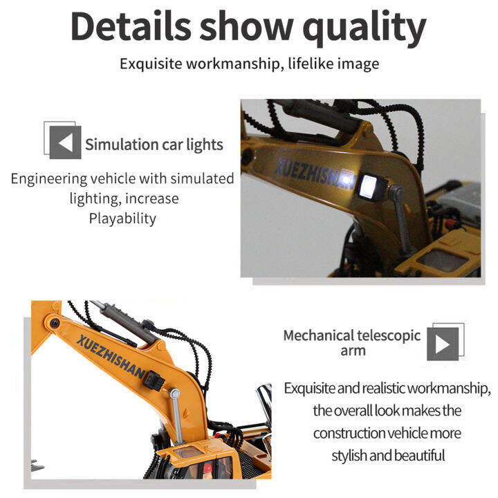1-20-scale-2-4ghz-rc-ของเล่นรถขุดดิน11รีโมทคอนโทรลก่อสร้าง-t