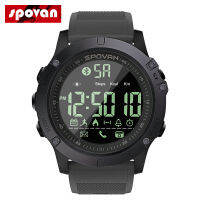 Spovan Smart Watch Men Professional 5ATM กันน้ําบลูทู ธ เตือนการโทรนาฬิกาปลุกดิจิตอลสําหรับ iOS โทรศัพท์ Android