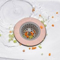 Silicone Sink Strainer Waste Plug Drain Filter Trash Food Slag Hair Collector Kitchen Bathroom Accessories Colander Strainers