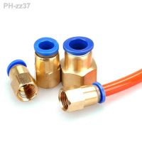 PCF Air Pipe Fitting 4 6 8 10 12mm Hose Tube 1/8 3/8 1/2 BSP 1/4 Female Thread Brass Pneumatic Connector Quick Joint Fitting