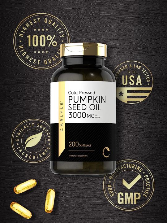 carlyle-pumpkin-seed-oil-cold-pressed-3000mg-200-softgels
