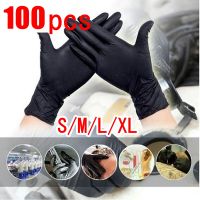 Reusable Nitrile Gloves 100pc Waterproof Cleaning PVC Rubber Latex Guantes Work Gloves Household Accessories Kitchen Convenience