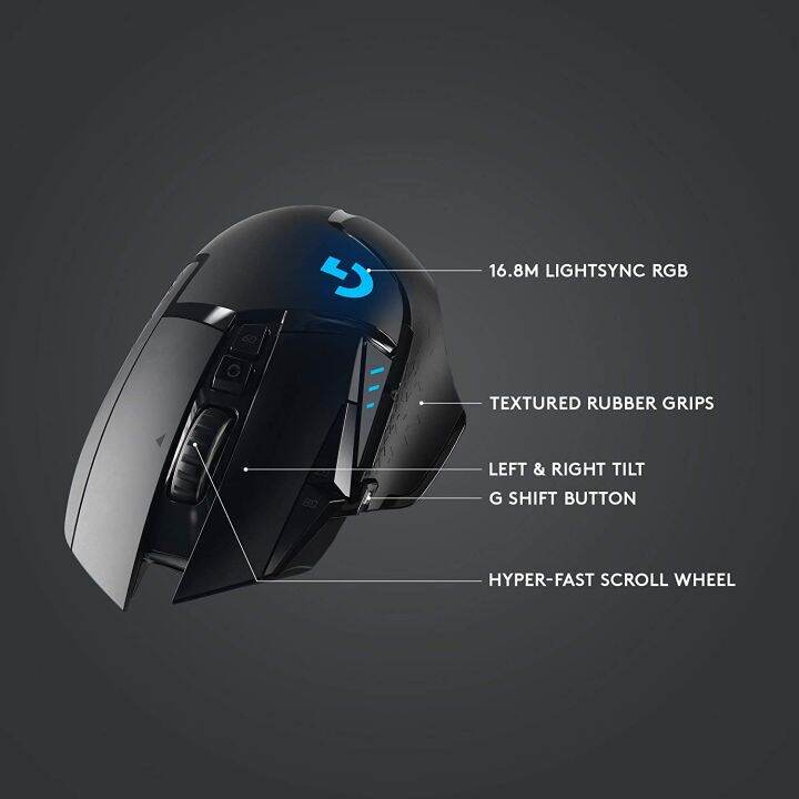 logitech-g502-lightspeed-wireless-gaming-mouse-genuine-เม้าส์สำหรับเล่นเกมส์-ของแท้-ประกันศูนย์-2ปี