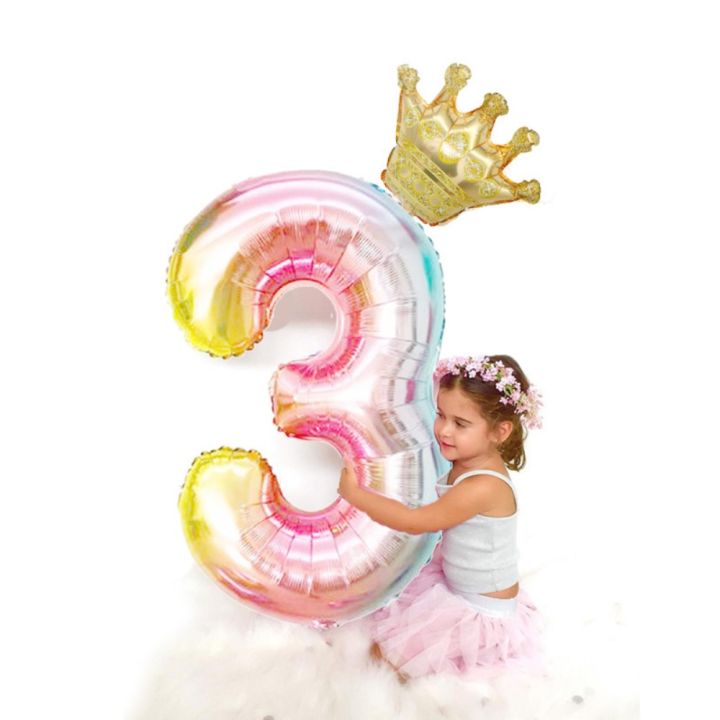coordinate-3pcs-32นิ้วค่ะ-ลูกโป่งรูปตัวเลข-งานวันเกิดงานแต่งงาน-อลูมิเนียมฟอยล์-บอลลูนมงกุฎขนาดเล็ก-ของใหม่-การไล่ระดับสี-ลูกโป่งสำหรับวันเกิด-ฝักบัวเด็กเด็กผู้หญิง