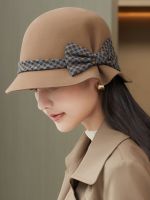 HOT★2021 Lady Winter Flooply Brim Felt Cloche Hat Woman Fashion 100% Wool Fedora