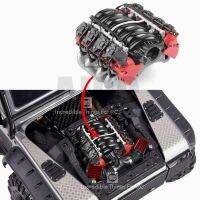 Analog LS7 V8 electric engine radiator dual cooler for 1/10 For TRX4 Defender SCX10 RC RC track parts cooling fan