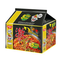 Nissin นิสชิน บะหมี่กึ่งสำเร็จรูป รสไก่เผ็ดเกาหลี 60 กรัม x 5 ซอง