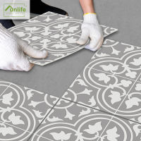 Funlife® Dark Gray Clover Home Decoration Anti-Slip Ground Stickers Waterproof Easy to Clean Bathroom Kitchen Floor Stickers DIY