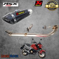 ท่อmsx125ทุกรุ่น ท่อhonda ท่อakrapovic shorty เคฟล่า msx125 ท่อแต่ง msx125 ทุกโฉม เสียง แน่น นุ่ม ทุ้ม ไม่แต่งในรอบสูง ระบายความร้อนได้ดี อัตราเร่งดีขึ้น